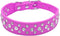 Bling Rhinestone PU Leather Crystal Diamond Pet Dog Cat Puppy Collar (L, Hot Pink)
