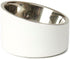 PetRageous 18438 Seychelles Stainless-Steel Slanted Dog Bowl | 1-Cup Capacity, 4.95-Inch Width, 2.95-Inch Height, White
