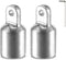 TINGZHIGO Bimini Top Eye End Cap for 1 inch (25mm) OD Round Tubing with L Shape Hex Allen Wrench (2 Packs)
