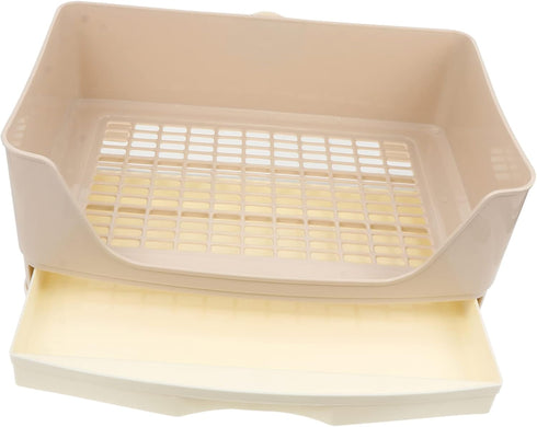 Yardwe Rabbit Potty Training Toilet Pet Toilet Tray Box Rabbit Accessories Leak