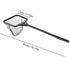 Aquarium Fish Net Lightweight Nylon Fish Tank Fishing Net Square Fish Shrimp Net Meshy Fish Tank Catching Cleaning Mesh Tool with Plastic Handle by Pssopp