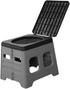 WOONEKY Simple Folding Toilet for Camping Portable Potty Lid Travel Portable Car