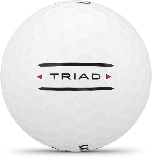 2025 12 WILSON Triad Golf Balls - White, Balls