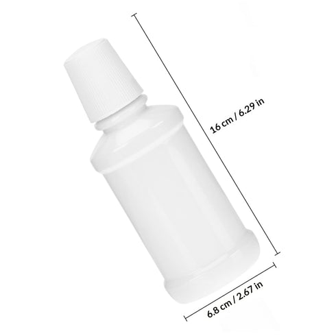 6pcs FOMIYES Portable Plastic Mouthwash Container Graduation Line for Travel Oral Cleaner Bottle for Outdoor Activities