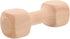 Wooden Dumbbell Chew Toy for Small Breeds Dogs, Durable Molar Pet Accessory for Chewing, Playing, Khaki