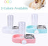 Crate Dog Bowl Set with Detachable Stainless Steel Bowl, Automatic Water Dispenser Bottle, Hanging Pet Cage Bowl for