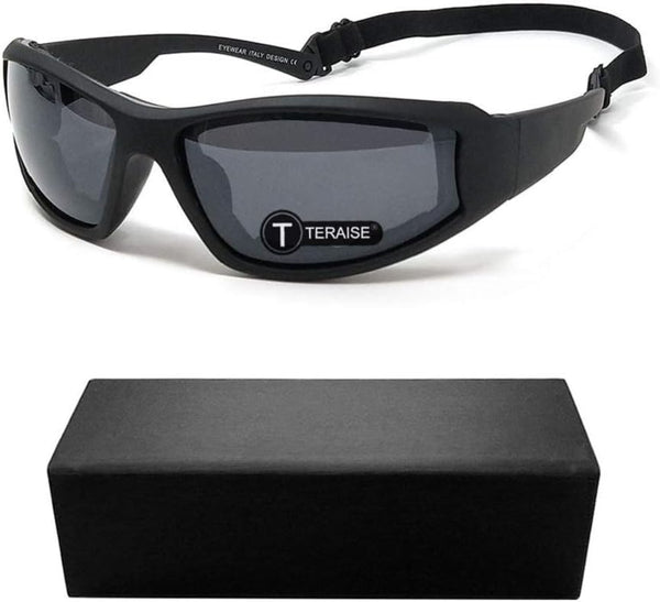 TERAISE Motorcycle Riding Glasses Safety Ski Goggles Adjustable Sunglasses
