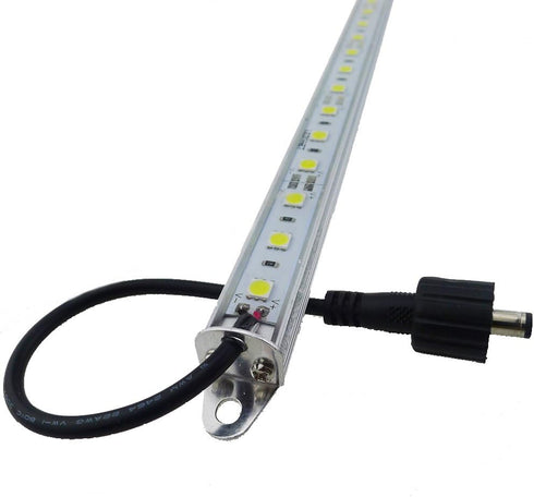 12" 18LEDs 5050 Blue 460nm Aquarium LED Strip Light, Waterproof Aluminum, 12V DC Grow Bar Light