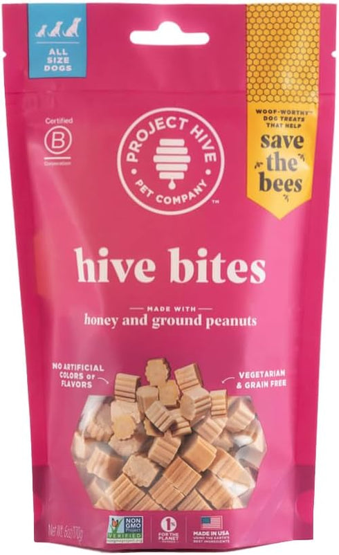 Hive Dog Training Treats — Healthy, Non-GMO, Natural Peanut Butter Flavored, Grain Free Dog Treats Made in The USA