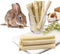 150G Rabbit Chew Toys, Rabbit Treats from Sweet Bamboo, Guinea Pig Chew Toys for Clean Teeth and Healthy Gums
