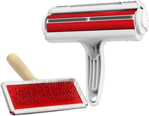 Pet Fur Remover Roller with Gift Fur Brush for Grooming