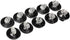 10Pcs Black Aquarium Suction Cup, Clear Airline Tube Clips Holders for Fish Tank Tubing, Air Pump Accessories
