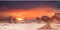 AWERT 72x18 inches Sun and Desert Terrarium Background Durable Polyester Background