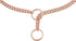 Alvalley Metal Chain Dog Show Collar - Adjustable Pet Slip Collar for Toy, Small, Medium, Large, XL Dogs (Rose Gold,