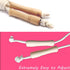 Jump Rope for Kids - Adjustable Cotton Braided Skipping Rope with Wooden Handle for Toddler Fitness Workout