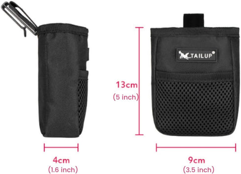 Dog Treat Training Pouch - Portable Snack Reward Waist Bag with Clip for Outdoor Feeding and Training