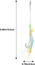 5pcs 9cm 6g MAGICLULU Soft Plastic Fishing Lures with Hooks Artificial Shrimp Baits Glow-in-The-Dark Realistic Soft
