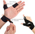anso 1/2 Pack Flashing Rave Gloves with LED Light Beam - Black, for Outdoor Activities