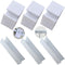 6pcs Fence Reinforcement Groove, Durable U Shape Portable Support Feet for Pet Gate