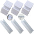 6pcs Fence Reinforcement Groove, Durable U Shape Portable Support Feet for Pet Gate