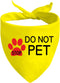 JXGZSO 1 Piece Stop Dot Not Pet Bandana, Do Not Distract Dog, No Touch No Talk