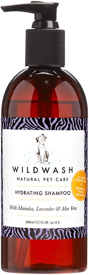 PRO Hydrating Dog Shampoo for Dry Coats - with Manuka, Lavender, Aloe Vera - Made in UK - 10.2 fl oz