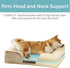Friends Forever Orthopedic Dog Bed, Bolster Dog Bed with Memory Foam Couch Sofa, Removable Washable Cover, Ally Khaki