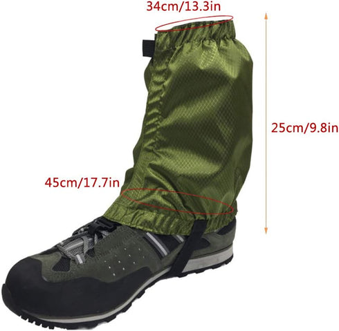 Leg Gaiter Waterproof Anti-Tear Ankle Gaiters for Outdoor Hiking, Walking, Climbing, Hunting, Snow