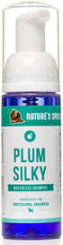 Nature's Specialties Plum Silky Waterless Dog Shampoo for Pets, Natural Choice for Professional Groomers, 7.5 oz