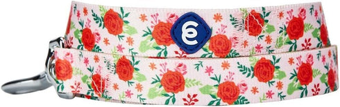 Blueberry Pet Essentials Garden Floral Dog Leash, Spring Scent Inspired, Baby Pink, 4 ft x 1", Large