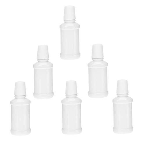 6pcs Smart Mouthwash Sub Bottle Portable Compact Oral Cleaner Simple Design for