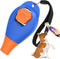 Dog Training Clicker with Whistle and Wrist Strap - Positive Reinforcer for Puppy and Adult Dogs (Blue)