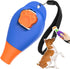 Dog Training Clicker with Whistle and Wrist Strap - Positive Reinforcer for Puppy and Adult Dogs (Blue)
