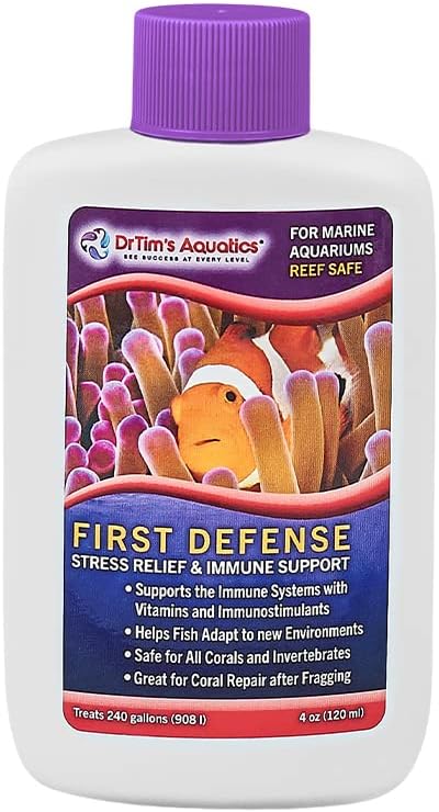 DrTim's Aquatics First Defense for Reef Aquariums, Stress Relief & Immune System Support, 4 oz.