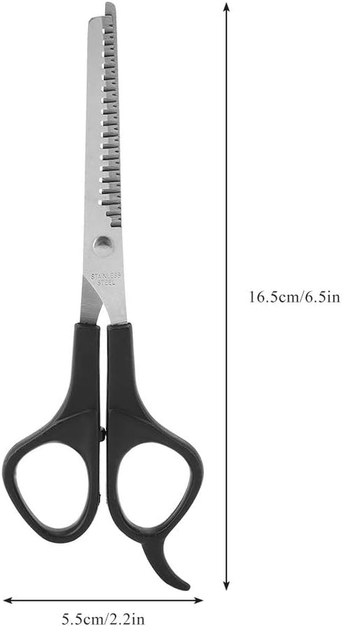 Oumefar Pet Hair Scissor, Light-Weight Grooming Shear with Professional Thinning Blade for Dogs and Cats