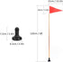 Lixada 120cm/4ft Kayak Safety Flag - For Boat, Canoe, Yacht, Dinghy