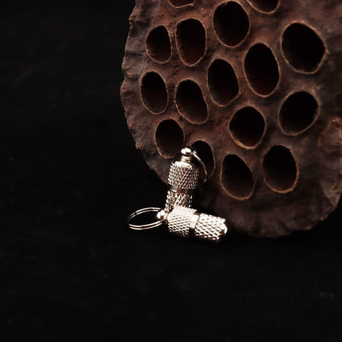 Dog Collar Bell, Anti-theft Pet Bells Tracker with Leather Button Strap and Silver Pendant ID Tags (2 Sets)