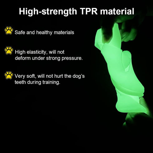 Glow-in-The-Dark Dog Flying Discs - Interactive Soft Lightweight Catch and Fetch Toys for Medium Large Dogs
