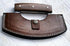 TTC-111 Poshland Handmade Demascus Ulu kitchen Knife -Wood Handle (Walnut Wood)