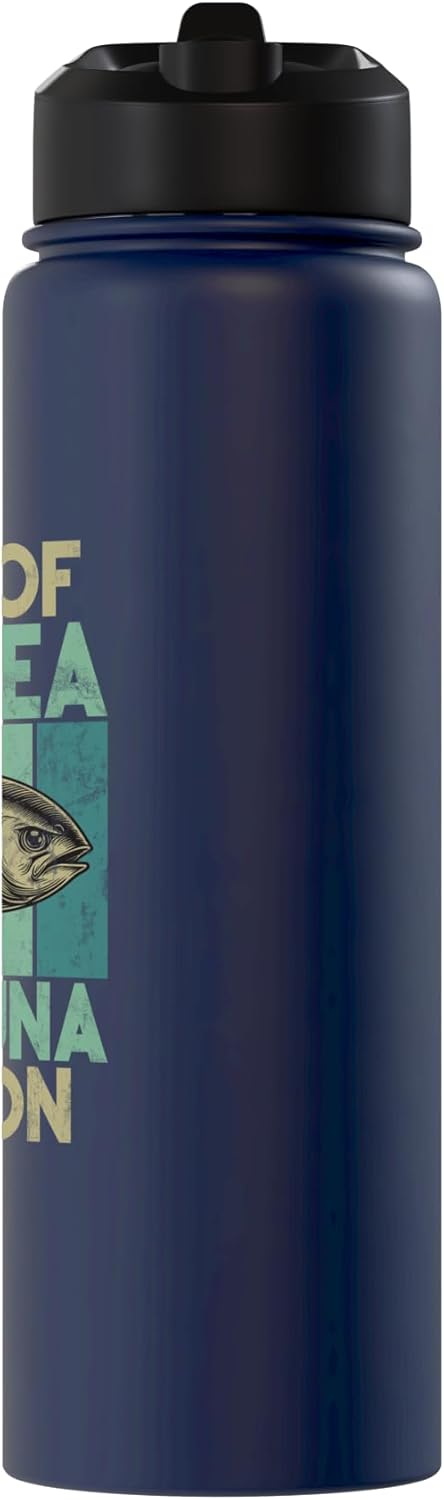 Tuna Fishing Gear King of the Sea The Tuna Edition Tuna Fishing Stainless Steel Insulated Water Bottle