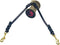 Ravenox Hand-Braided Leather Dog Leash Splitter, 15-Inch Dual Dog Walker, Solid Brass, Amish Made in USA