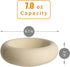6.1 Inch Cat Bowls, 7 oz Ceramic Cat Food Bowl, Whisker Fatigue Relief Cat Bowl, Anti-Vomiting, Protect Spine, Perfect for Indoor Cats(Yellow)