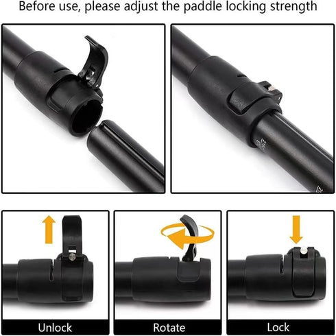 SUP Paddle Clamp, Nylon Quick Release Clamp for Paddle Shaft Adjuster, Spare Clamp for SUP Board