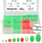 Hilitchi 1050 Pcs Fishing Beads - 9 Sizes All Luminous Hard Plastic Oval Round Shaped Glow Eggs for Fishing