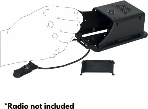 Hero's Pride Edge Radio Holder, Chicago PD Two Way Radio Holster for Duty Belt, Police Radio Case