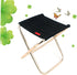 Happyyami Portable Lightweight Outdoor Folding Chair Black Oxford Fabric Breathable Camping Fishing Hiking Picnic Seat