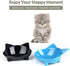 Skrtuan Non-Slip Cat Bowl, BPA Free Melamine, Easy to Clean Shallow Design for Cats