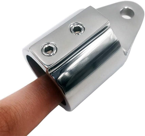SHENGHUISS Bimini Top Cap Eye End - Boat Fitting Stainless Steel 316 Round Tubing Marine Hardware with L Shape Hex Key