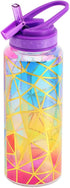 Home Tune Cute Water Bottle with Straw, BPA FREE Tritan, Leak Proof, 32oz/950ml, Colorful Design