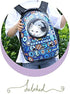 Pet Travel Carrier, Cat Dog Dome Space Capsule Backpack, Portable Waterproof Breathable Knapsack for Hiking (Blue/White)